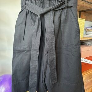 Madewell Black Skirt with Tie Belt – Size 4
